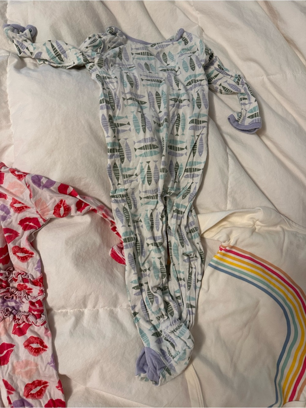 Pehr Cream Rainbow Onesies & Posh Peanut - Picture 5 of 9